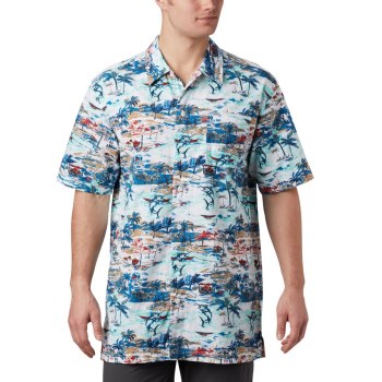 Columbia Muške Košulje - PFG Trollers Best Short Sleeve Tall Visebojne | GNIU-51692